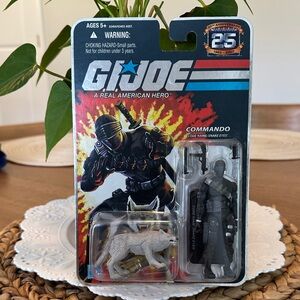 G.I. Joe Snake Eyes Commando Action Figure with Wolf